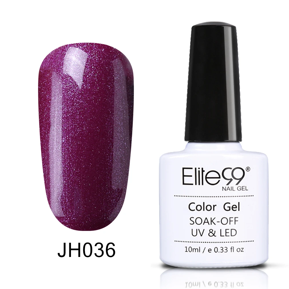 JH036 Elite99 10 мл винно-красный Гель-лак для Ногтей Стойкий лак для ногтей Гибридный впитывающий желтый УФ-гель для ногтей базовый топ для маникюра - Цвет: JH036