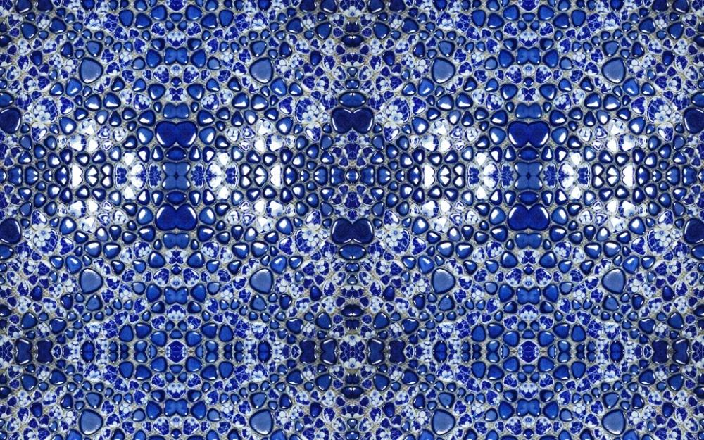 

Photo Customize size 3d curtains gravel blue curtains modern home decor pattern decoration