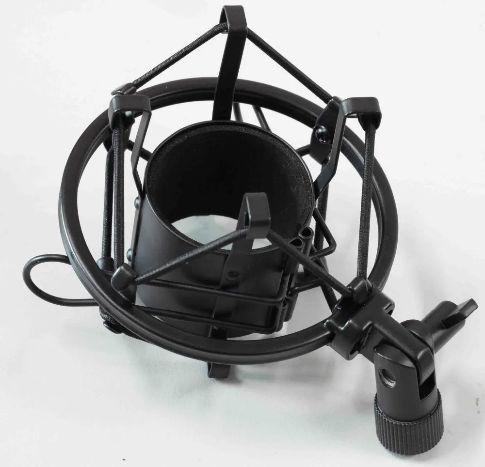 

black Microphone SHOCKMOUNT Holder fits many large body microphones