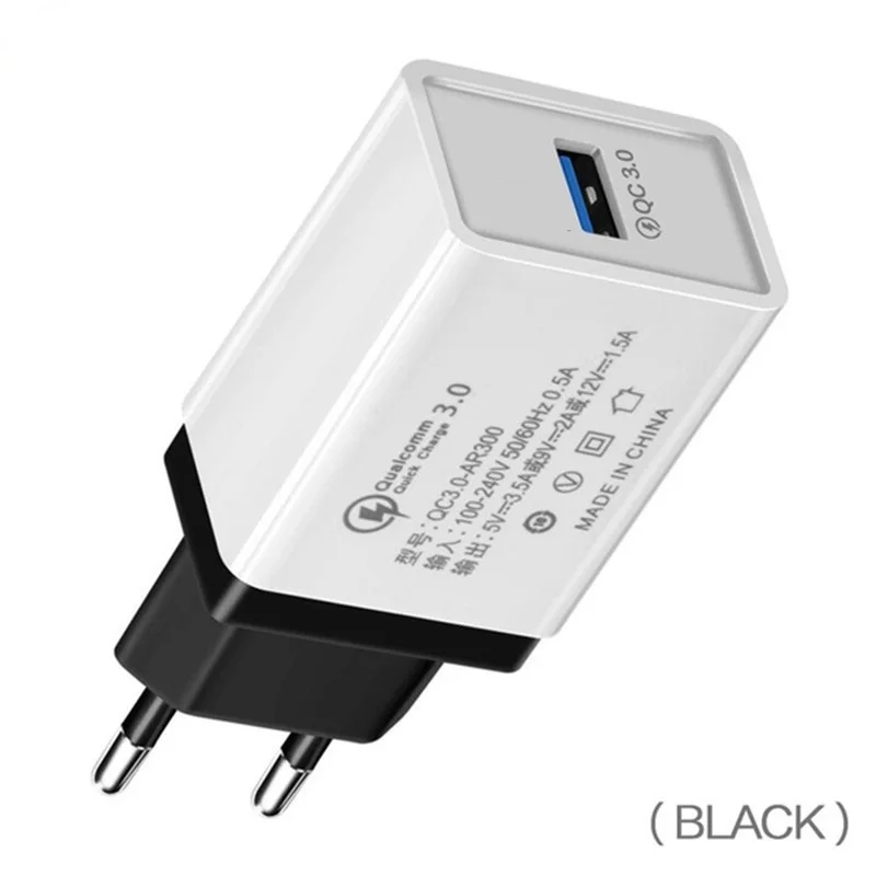 5V 3.5A Быстрая зарядка 3,0 18W USB зарядное устройство 6 цветов Быстрая зарядка мобильного телефона EU вилка настенная Зарядка для iPhone samsung huawei Xiaomi