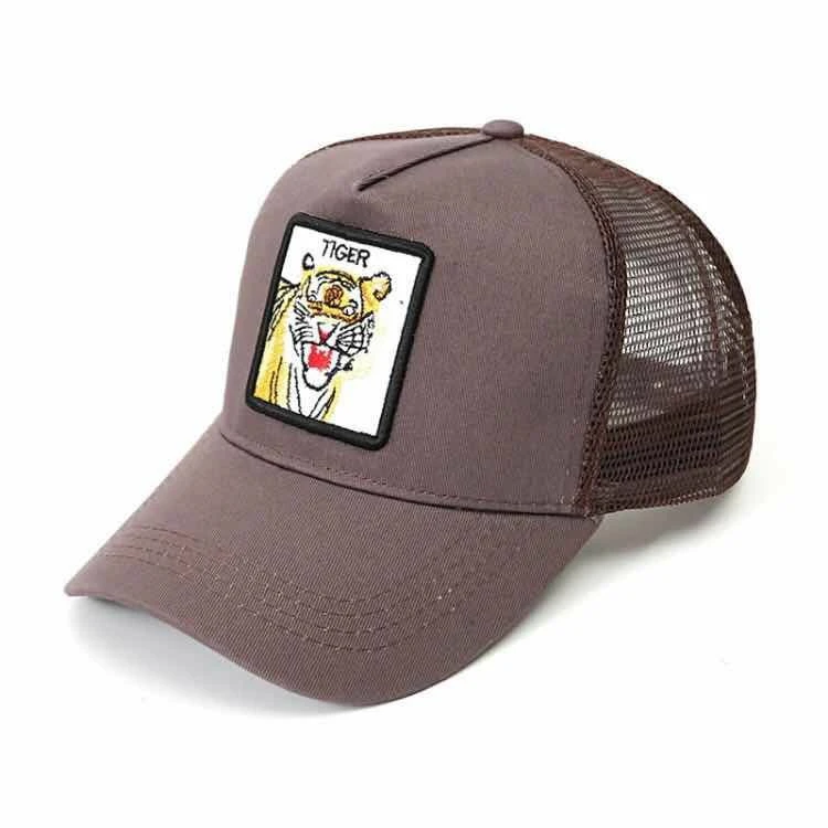 Coffee Tiger Модная бейсбольная Кепка с вышивкой, унисекс, пчела, тигр, колпачки для животных, женская и Мужская бейсболка, кепка для папы, летняя Регулируемая Кепка - Цвет: Coffee Tiger