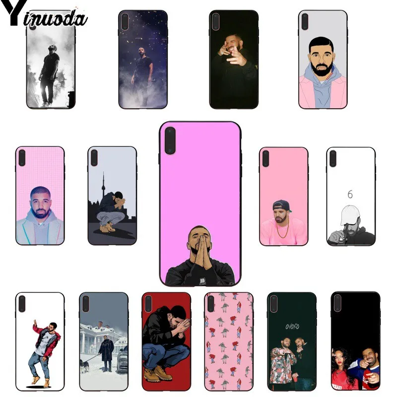 Yinuoda Дрейк ТПУ Мягкий силиконовый чехол для телефона iPhone 8 7 6 6S Plus 5 5S SE XR X XS MAX Coque Shell