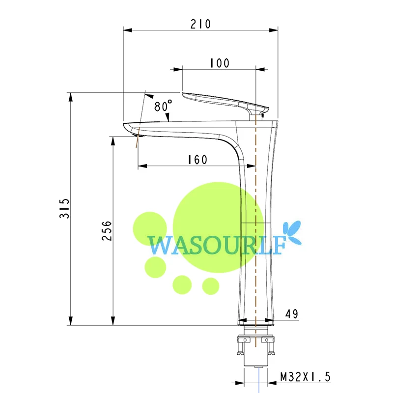 Смеситель для горячей и холодной воды латунный с одним отверстием|faucet spout|basin mixer