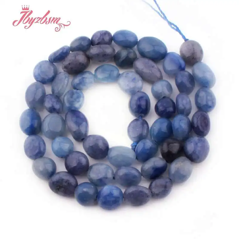 Blue Aventurine 4x6x5-8mm нерегулярный, свободной формы натуральный камень разделитель для DIY ожерелье ювелирные изделия для создания браслетов 1" - Цвет: Blue Aventurine