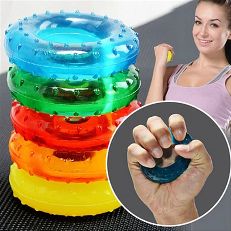 

50Kg Silicone Resistance Strength Fitness Hand Gripper Trainer Exerciser Hand Grip Ring Power Training Gym Equipment