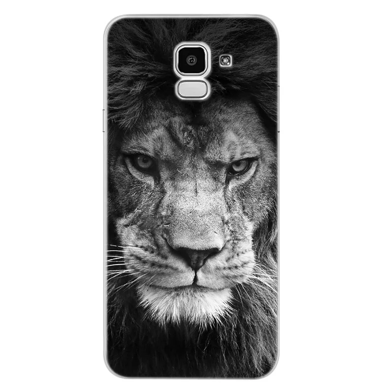 Case For Samsung Galaxy A30 A50 J1 J3 J4 J5 J6 J7 A3 A5 A7 A8 2016 2017 2018 Soft TPU Silicone Pattern Cover Tiger Funda D105 |