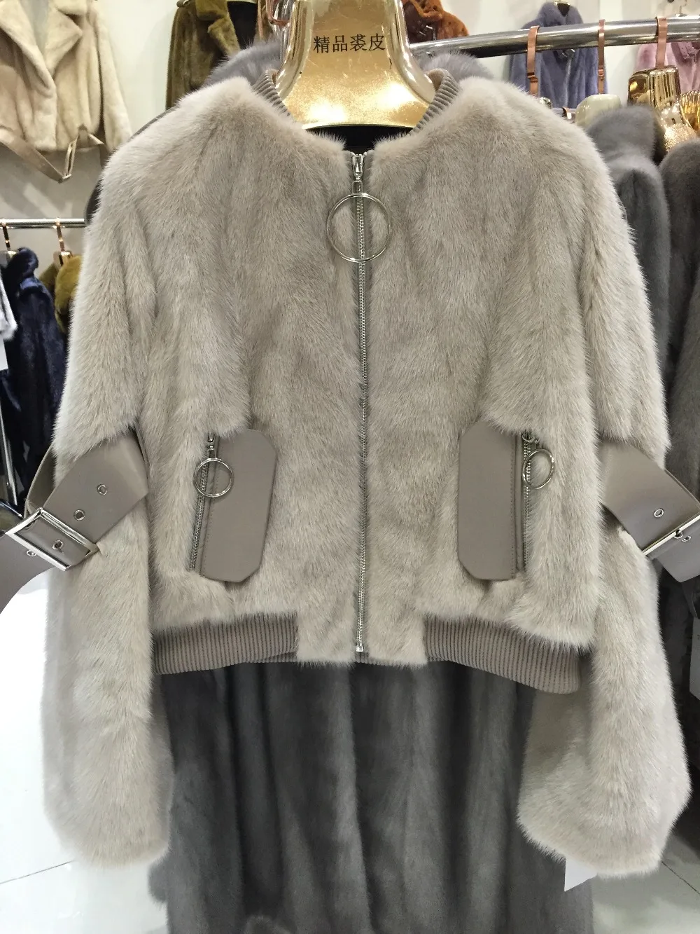 SQXR модная женская шуба из натурального меха норки популярная норки|fur real|real mink