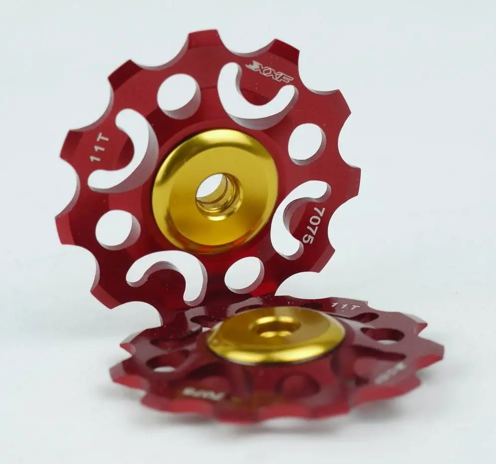 1 PAIR JOCKEY WHEEL PULLEY Rear Derailleur SUPER LIGHT RED 11T FOR SHIMANO SRAM | Bicycle