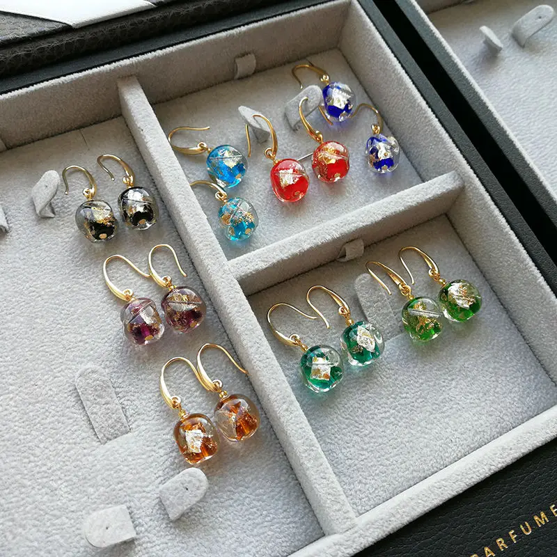 Винтажные серьги подвески Vanssey ручной работы из реальной фольги и меди