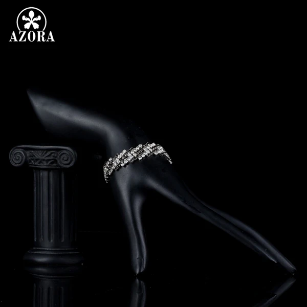 Азора модные женский полный комплект одежды из черной и бесцветными крошечные с