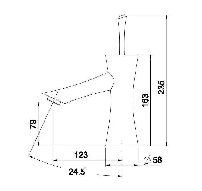 Современный золотой PVD твердая латунь ванная раковина круглый смеситель кран на