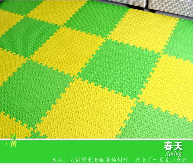 Детский коврик пазл из пены толстый нескользящий для йоги 60 см PX63|foam puzzle mat|kids play