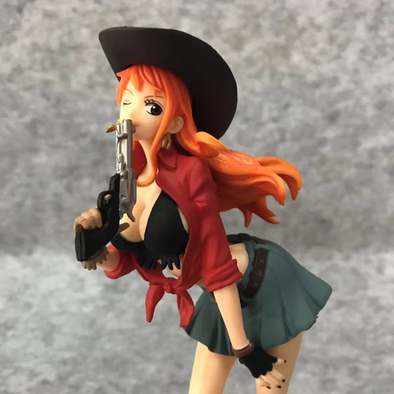 8&quot One Piece Anime Luffy &amp Nami Cowboy Treasure Cruise World Journey ver. Boxed 20cm PVC Action Figure Model Doll Toys Gift | Игрушки