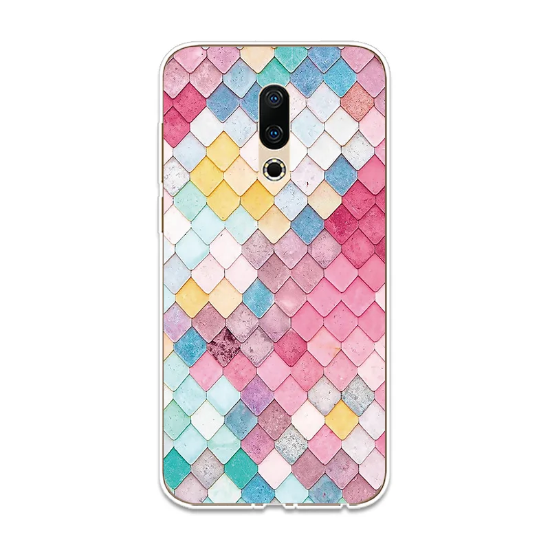 Модный Индивидуальный силиконовый чехол для телефона Couqe Meizu 15 16 Lite Plus 16X Note 8 Pro 6 7X8