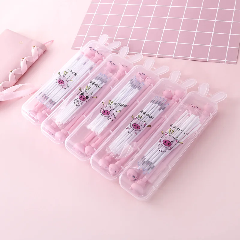 Большой чехол для карандашей kawaii с кроличьими ушками коробка гелевой ручкой
