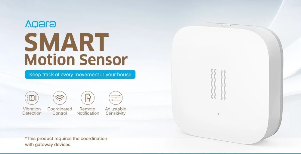 Xiao mi Aqara умный датчик вибрации Zigbee датчик удара для безопасности дома, для Siao mi Home App международная версия
