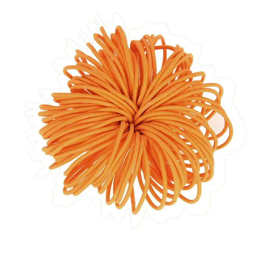 Женские эластичные резинки для волос 100 шт. кольцо держатель конского хвоста