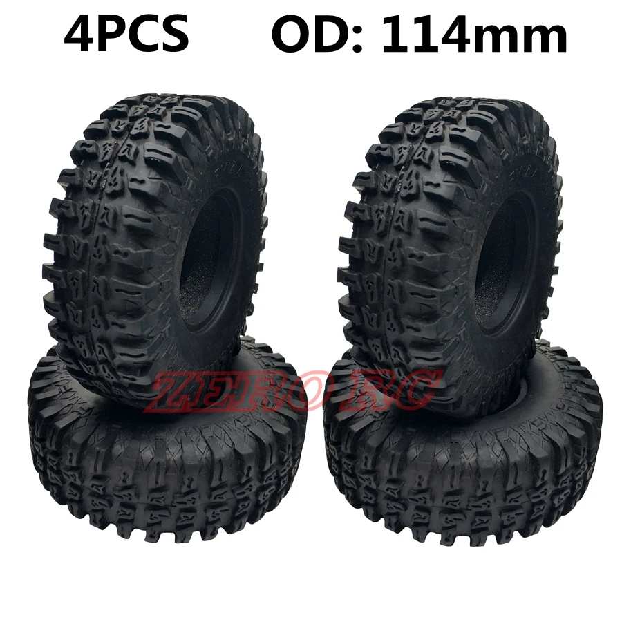 4 шт. шины ROCK CRAWLER 1 9 дюйма 114 мм мягкая резиновая шина с пеной для