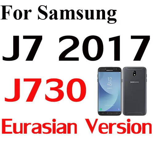 For J7 J730 2017 Голубое стекло для samsung Galaxy J7 J5 J3 A5 A3 A7 полное покрытие из закаленного стекла качественная Защитная пленка для экрана - Цвет: For J7 J730 2017