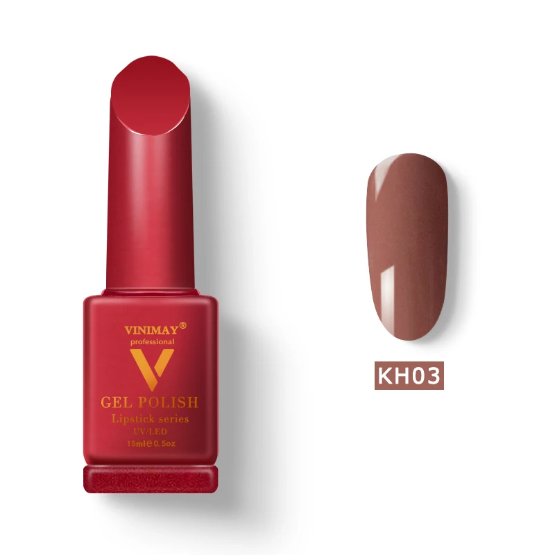 KH03 VINIMAY бренд красный Гель-лак для ногтей vernis полуперманентный УФ-гель для ногтей лак-праймер впитывающийся Гель-лак для ногтей Полировочный Гель для маникюра - Цвет: KH03