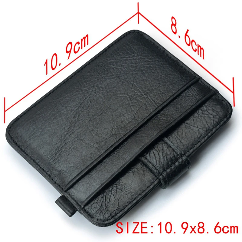Slim leather multi-card-bit pack bag men Wallet Creadit Card Holder bank cardholder leather cow pickup package bus card holder