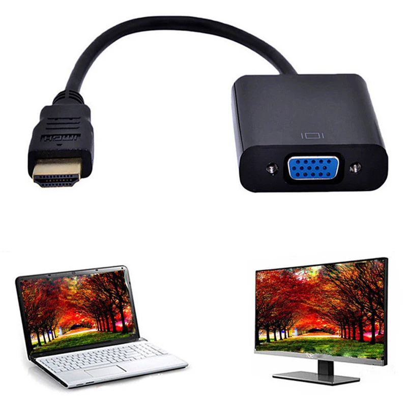 Teckepic Портативный HDMI Вход SVGA/VGA Выход конвертер/адаптер для ПК PS4 Xbox один Мониторы