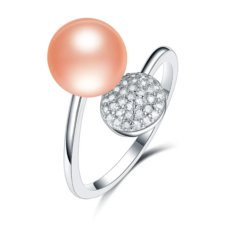 Мода Ювелирные изделия из жемчуга Роскошные Кольца 100% настоящий натуральный