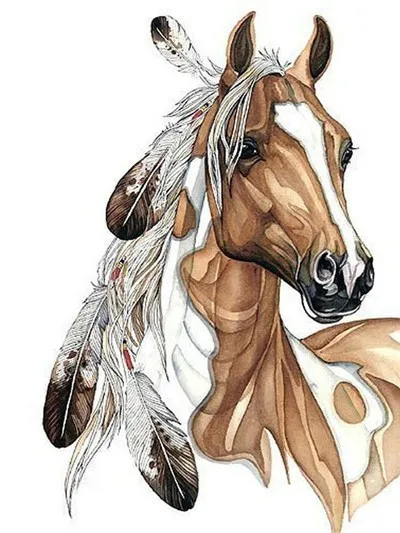 AP4341 Huacan Алмазная вышивка Horse 5D DIY Алмазная картина вышивка крестиком изображение мозаики стразами домашний декор - Цвет: AP4341