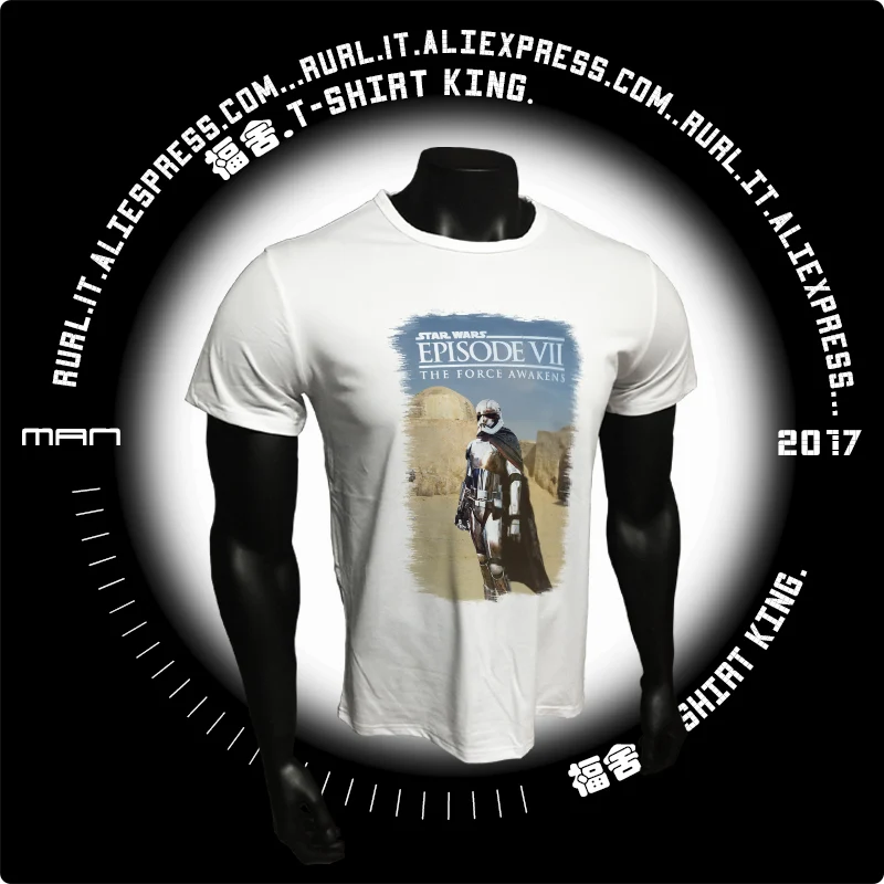 RURL 2017 Звездные войны Дарт Вейдер фильм футболка Для мужчин s модная из хлопка