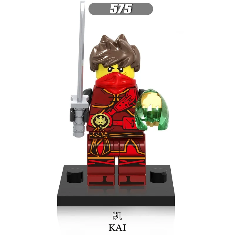 Горячая кукла ниндзя emmet строительные блоки игрушки ninjagoo для детей adon Kai Jay Zane