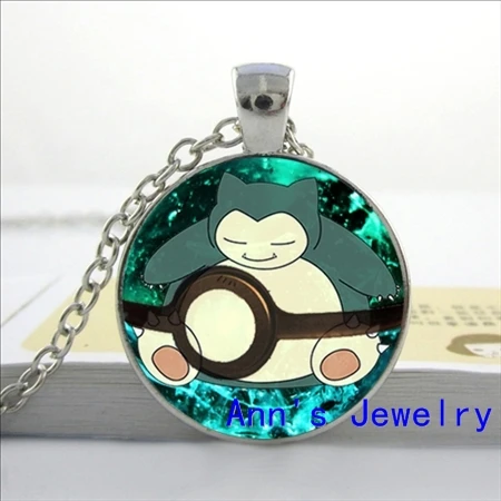 Chespin ожерелье с рисунком покемона Espurr Кулон стекло фото ювелирные изделия Froakie Pokeball подвесной стеклянный купол кулон ожерелье HZ1 - Окраска металла: 11