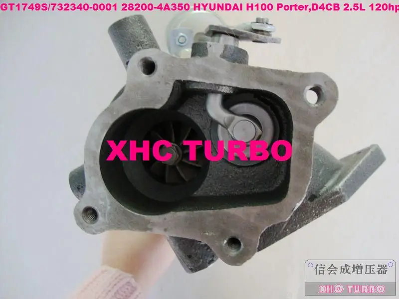 Новый турбокомпрессор GT1749S/732340 28200-4A350 Turbo для HYUNDAI H100 Porter D4CB 2.5L 120HP 03- | Автомобили и