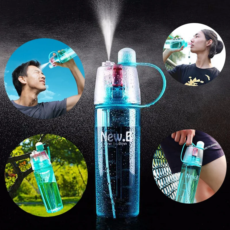 Бутылка для воды с ветровым цветком спорта 600 мл креативная пластиковая бутылка