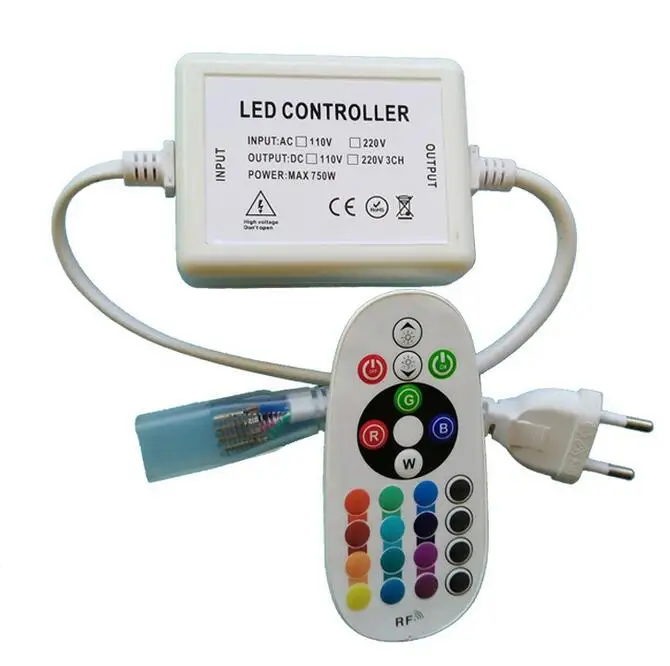 Светодиодная лента с дистанционным управлением AC110V AC220V RGB светодиодный