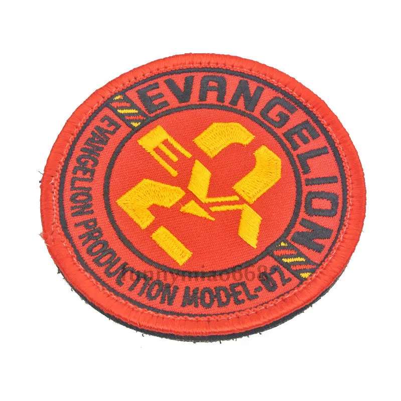 Neon Genesis Evangelion EVA производственная модель 02 косплей вышитые нашивки значки DIY