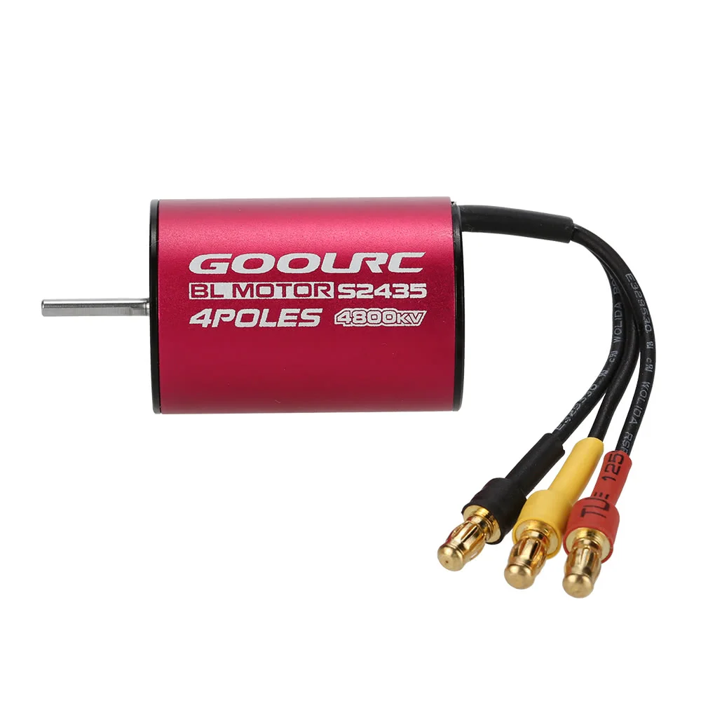 Оригинальный Бессенсорный бесщеточный двигатель GoolRC S2435 1/16 кВ и 25 А ESC