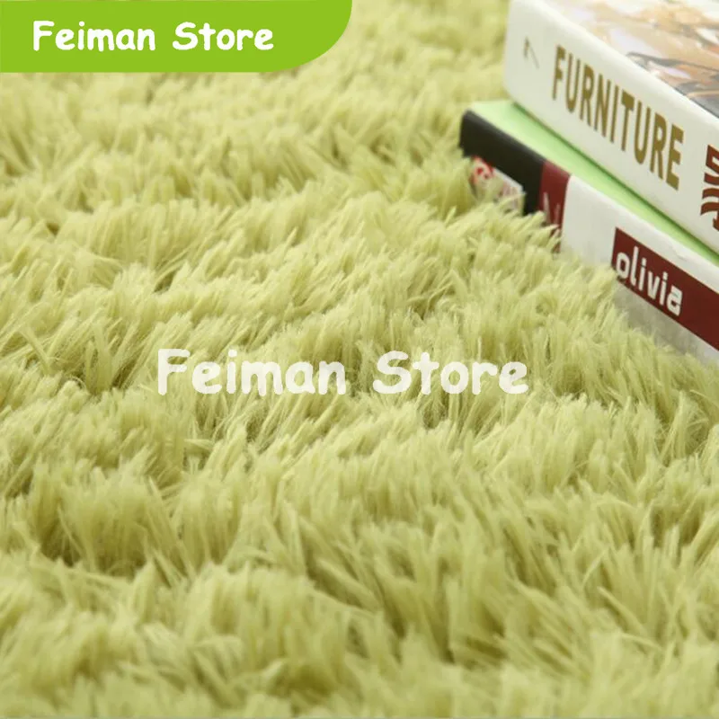 Пушистые круглые ковры для гостиной Декор из искусственного меха ковер детской