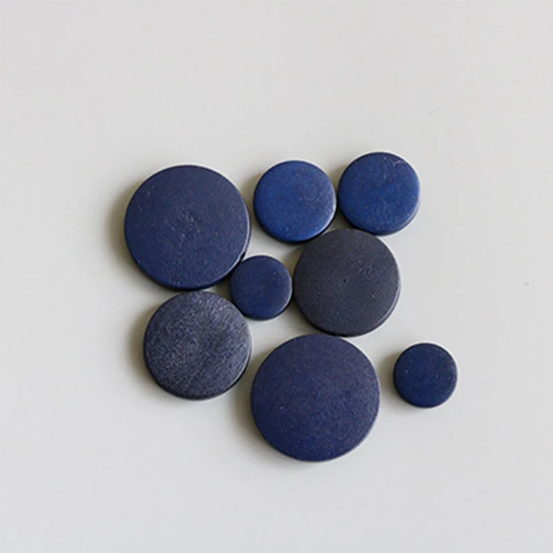 Navy blue Горячие 10 шт/Партия серьги DIY круглые деревянные BeadsEnvironmental краски Braclets ожерелье ювелирные изделия ручной работы аксессуары - Цвет: Navy blue