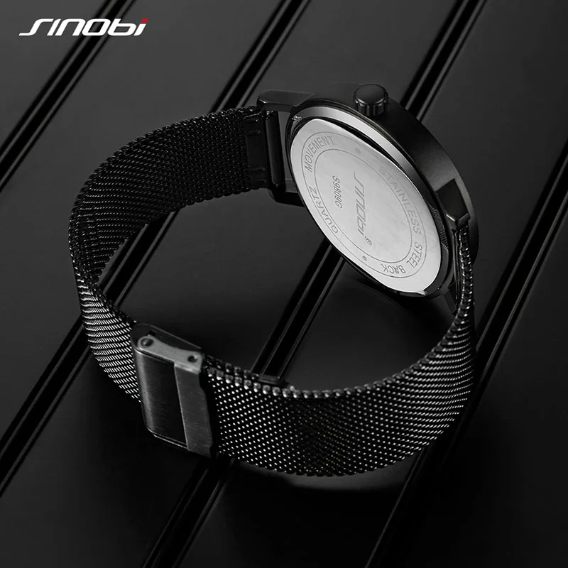 Часы наручные Sinobi Мужские кварцевые роскошные брендовые креативные 2019|Кварцевые