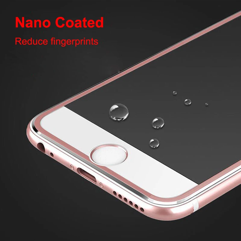Изогнутое закаленное стекло 3D 10 шт./лот полное покрытие для iPhone 8 7 Plus титановая