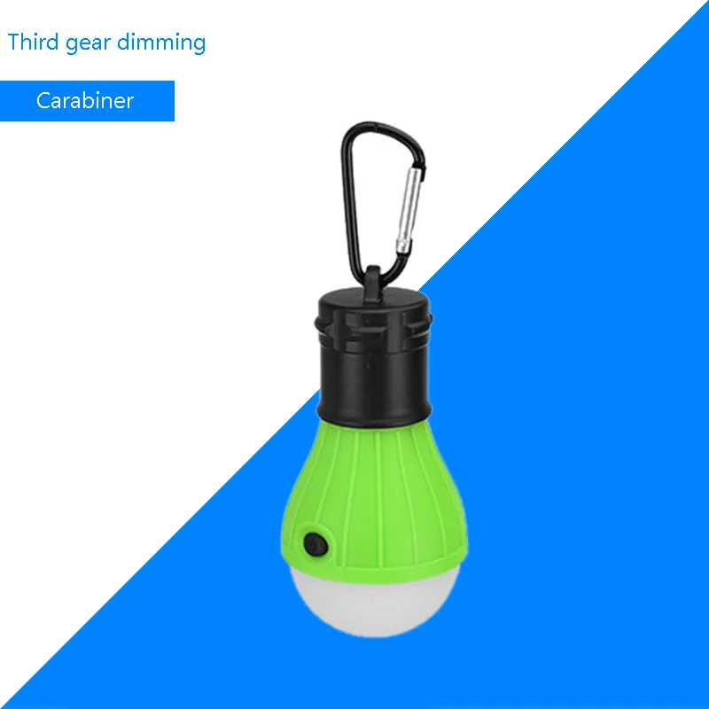 Carabiner - green 4 цвета мини портативный фонарь тент свет светодиодный лампа аварийная лампа водонепроницаемый подвесной крючок походный фонарик Рыбалка - Цвет: Carabiner - green