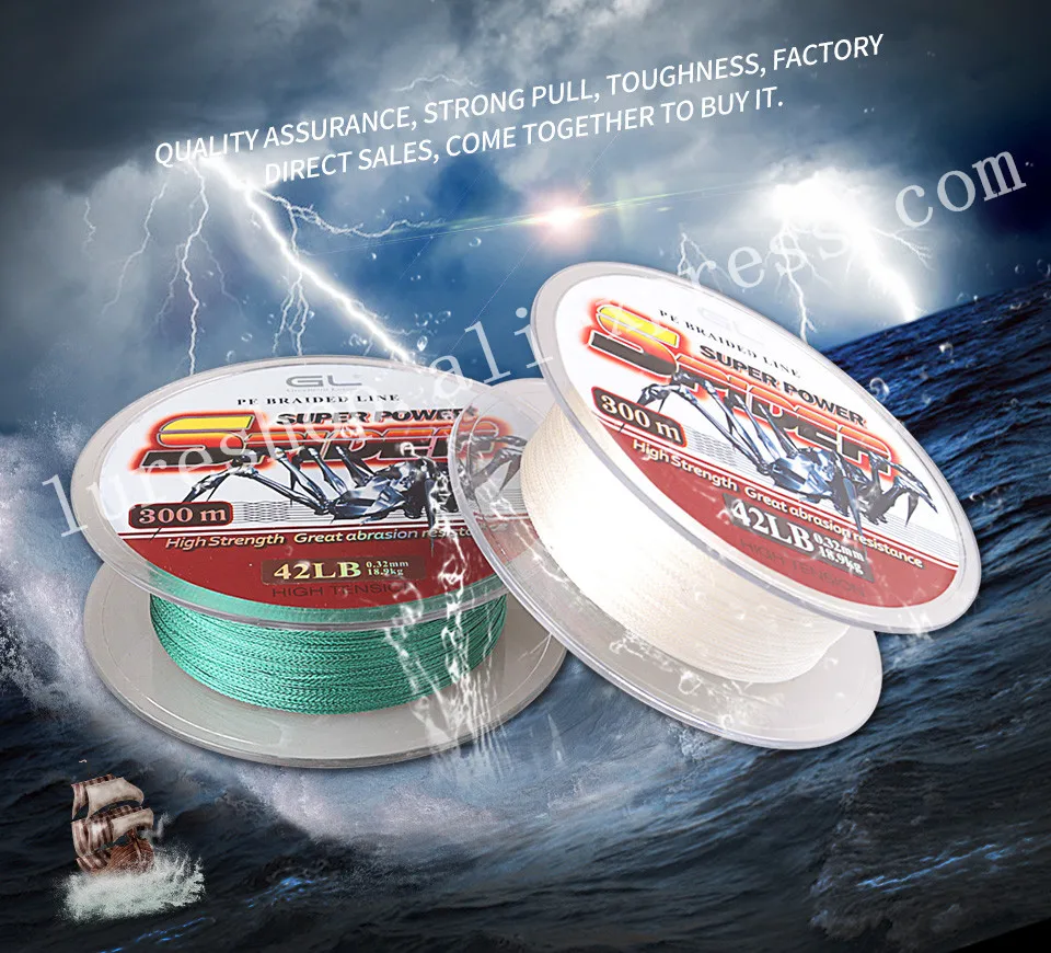 300 м супер мощность PE плетеная леска 4 стойки 12-80LB соленой воды Multifilament Linha De Multifilamento Para Pesca Tresse Peche