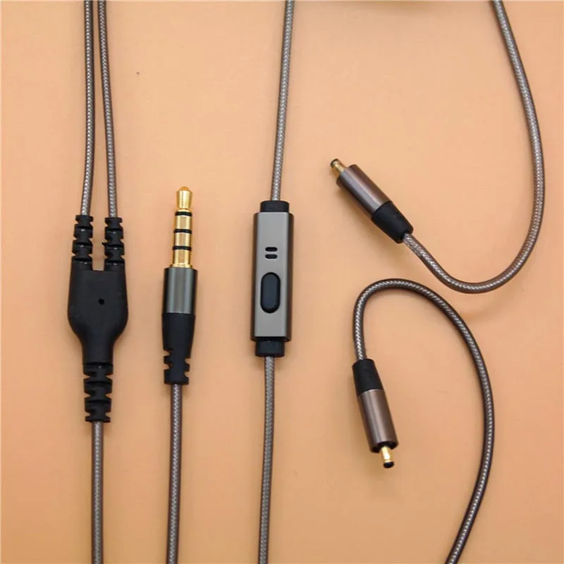 

Upgraded Replacement for X3 Irock A8 VJJB N1 Earphone Headphone Cables Cord With Mic Volume Control for xiaomi iphone mp3