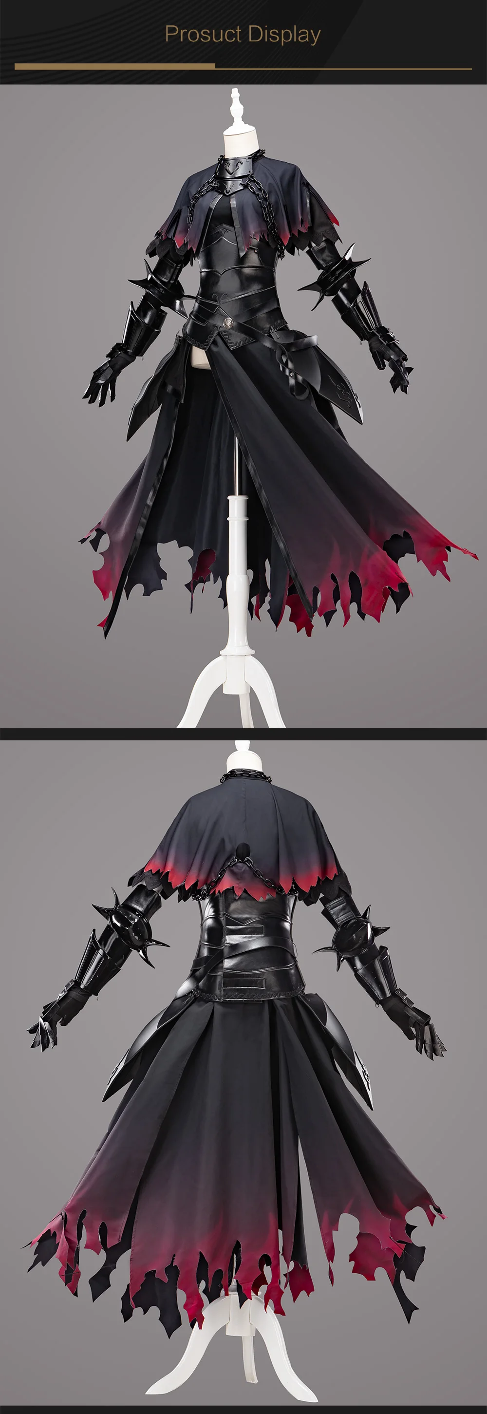 UWOWO Косплей Женская игра Fate/Grand Order Jeanne d'Arc Alter(J'Alter) косплей Женский костюм для девочек костюм на Хэллоуин