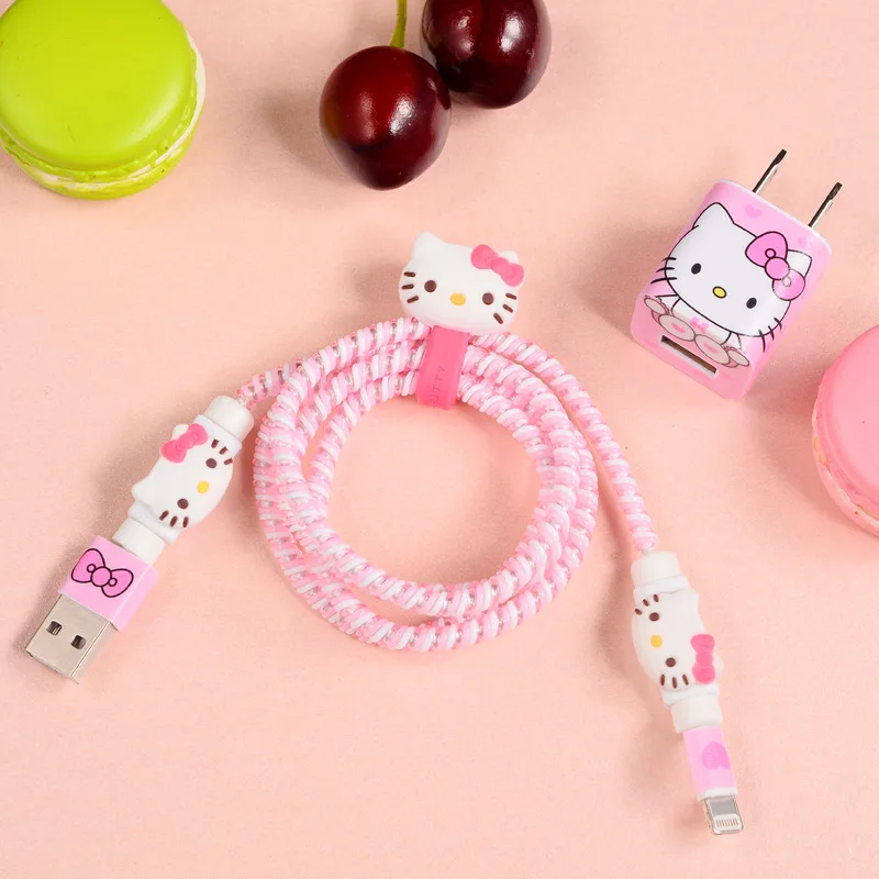 Обновленный комплект защиты для кабеля USB и наушников с наматывателем