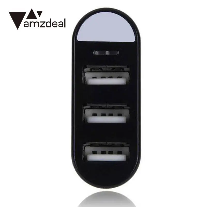 AMZDEAL для портативный вращающийся высокой скорости 3 порта USB концентратор