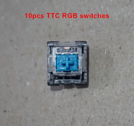 10 шт./упак. TTC механический переключатель клавиатуры синий RGB/общий переключатель - Цвет: Синий
