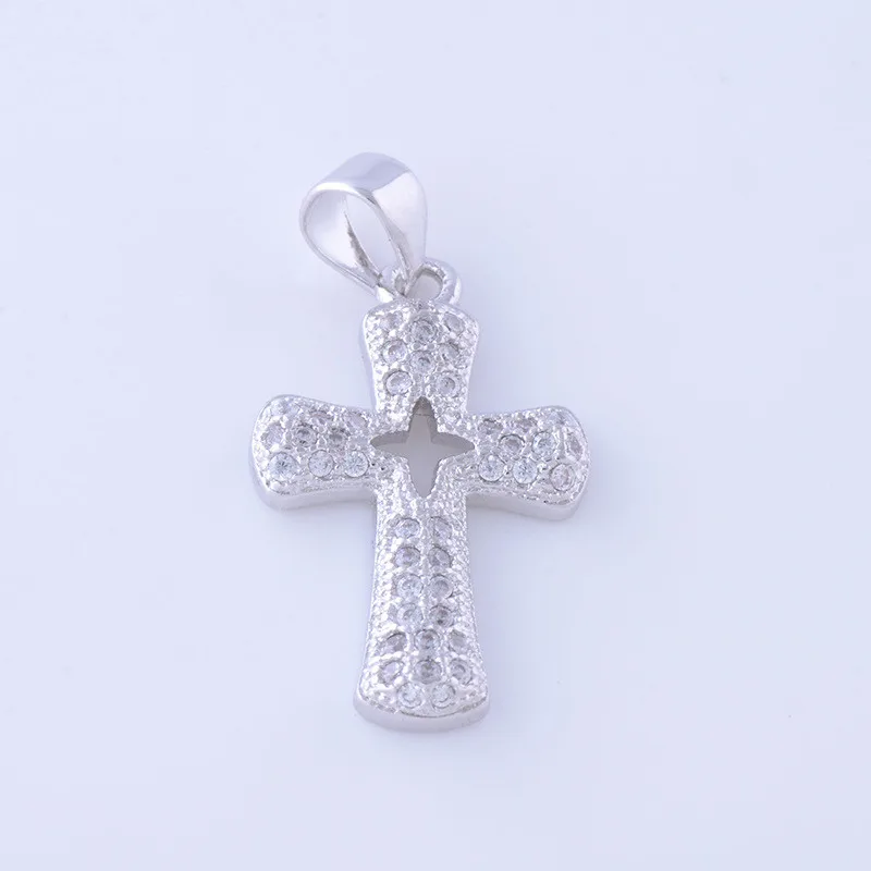 Микро проложить с кубическим цирконием класса ААА полые цветок подвеска в форме