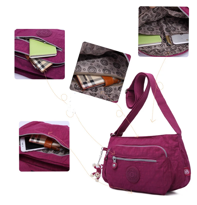 TEGAOTE, маленькая сумка на плечо для женщин, сумки-мессенджеры, Хобо Bolsas Feminina, Женская сумочка, пляжный клатч, для девушек, нейлон, Повседневная сумка для женщин