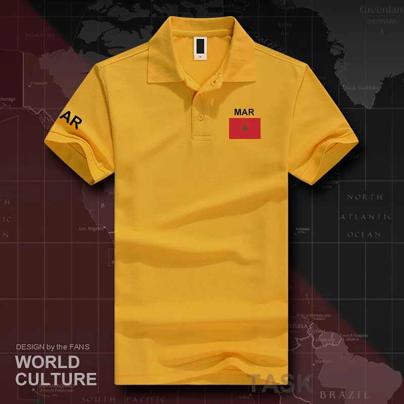 Западное Королевство Марокко марокканские рубашки поло для мужчин с коротким